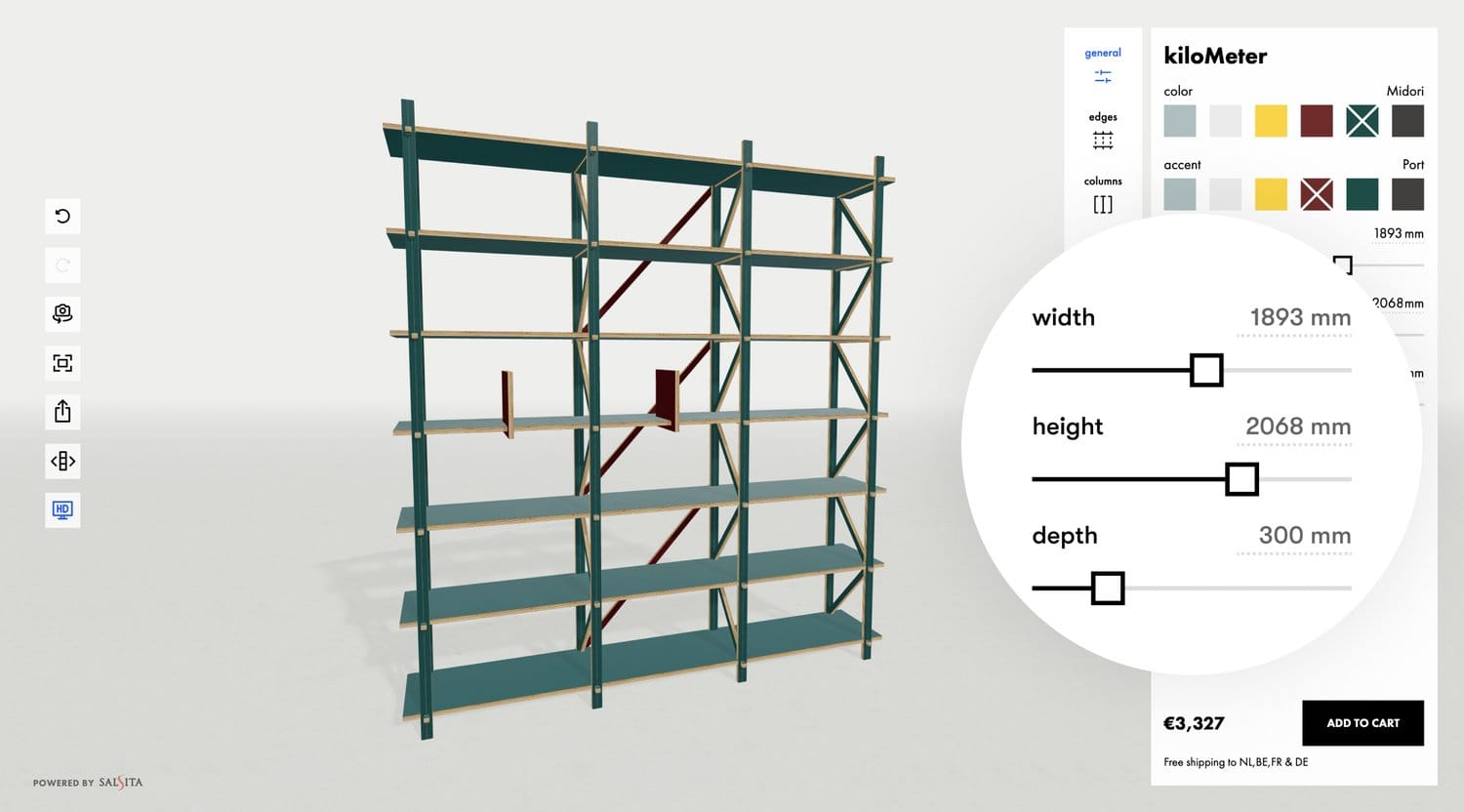 3D Furniture Configurator Parametric Models