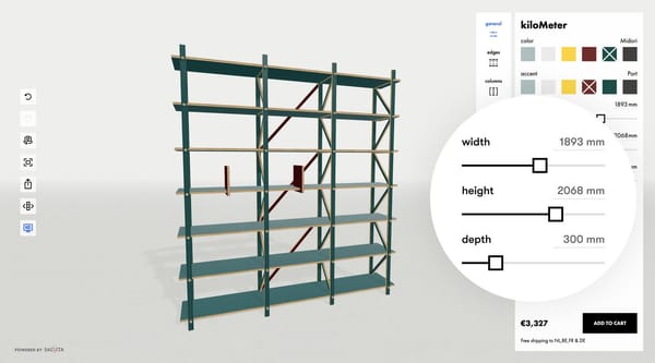 parametric furniture 3d model